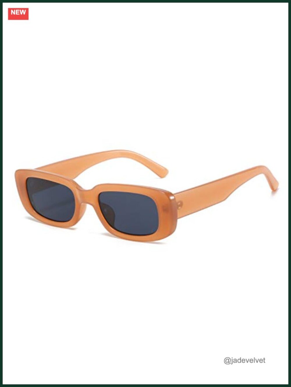 Vintage Rectangle Sunglasses for Women Retro Narrow Square Frame UV400